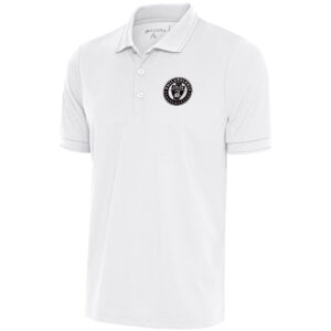 Men's Antigua  White Philadelphia Union Brushed Metallic Big & Tall Affluent Polo