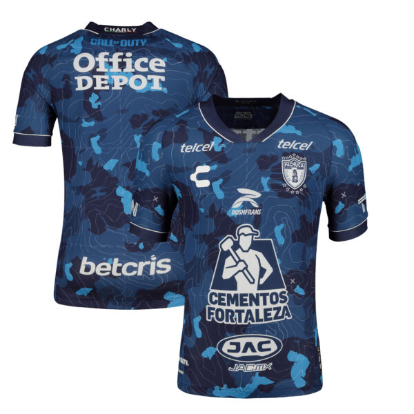 Men's Charly  Blue C.F. Pachuca 2023/24 Call of Duty Third Authentic Jersey