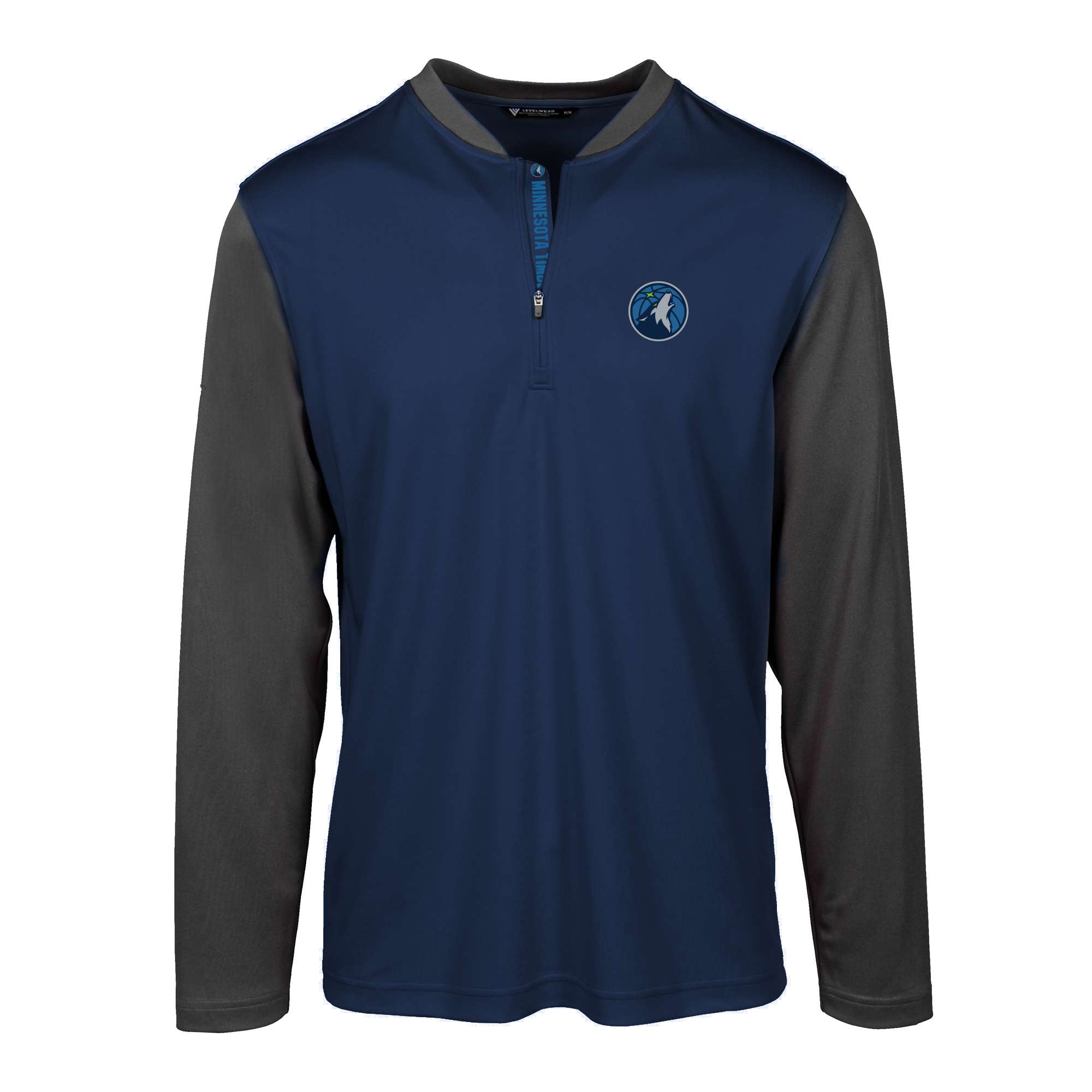 Men's Levelwear Navy Minnesota Timberwolves Spector Insignia Core Quarter-Zip Pullover Top