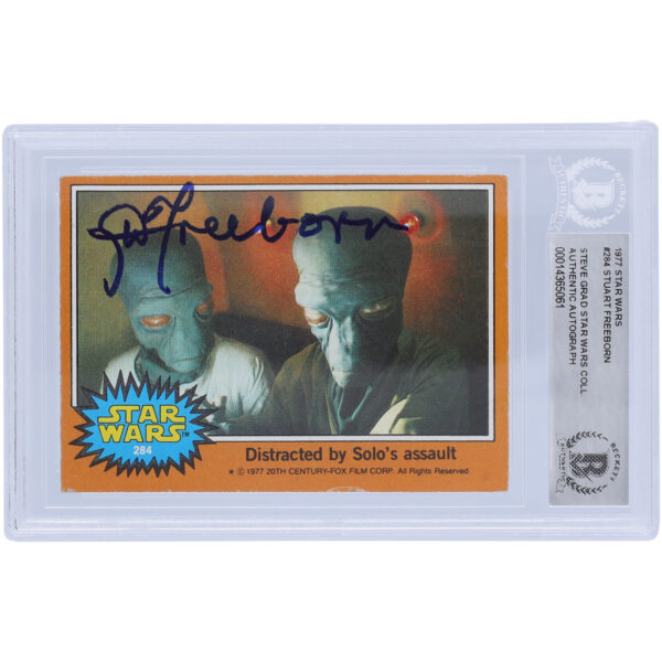Stuart Freeborn Autographed 1977 Topps Star Wars #284 BAS Authenticated Card - Image 4