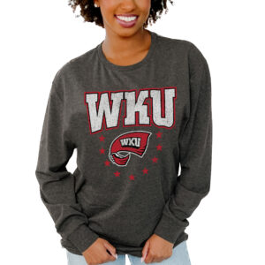 Women's Gameday Couture  Charcoal Western Kentucky Hilltoppers Everyday Long Sleeve T-Shirt