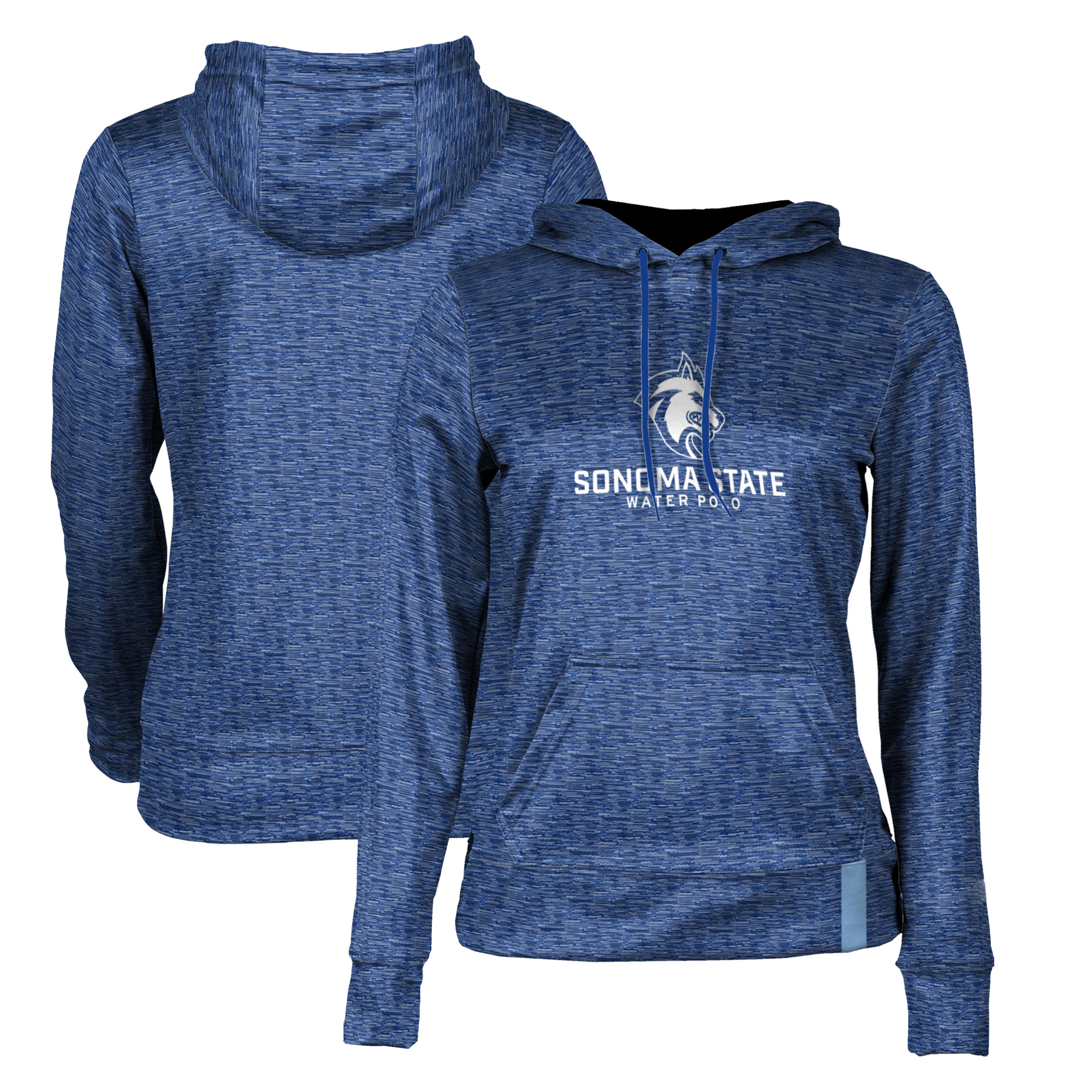Women's ProSphere Blue Sonoma State Seawolves Water Polo Pullover Hoodie - Image 5