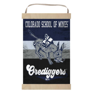 Colorado School of Mines Orediggers Retro Logo Banner Sign