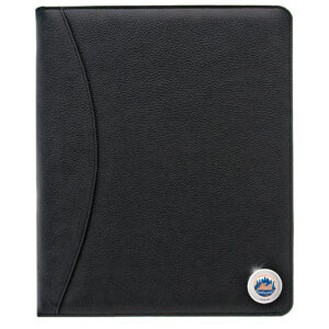 New York Mets Zippered Leather Portfolio