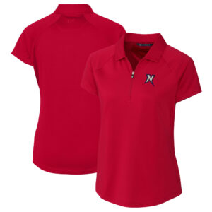 Women's Cutter & Buck  Red Northwest Arkansas Naturals Forge DryTec Raglan Stretch Polo