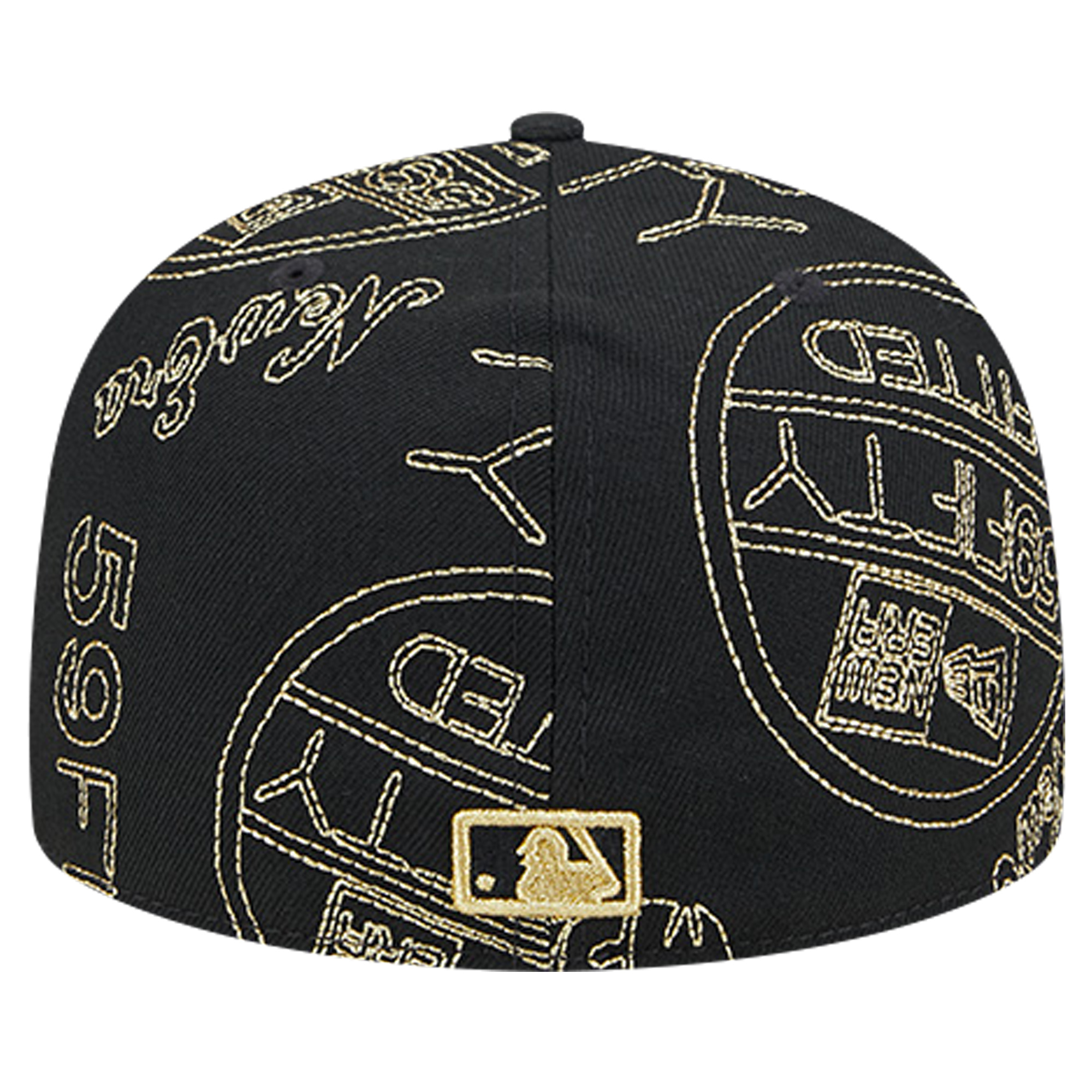 Men's New Era Black Chicago Cubs 59FIFTY Day Allover Fitted Hat - Image 5