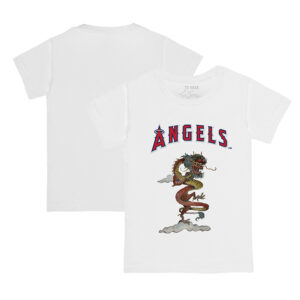 Youth Tiny Turnip White Los Angeles Angels 2024 Year of the Dragon T-Shirt