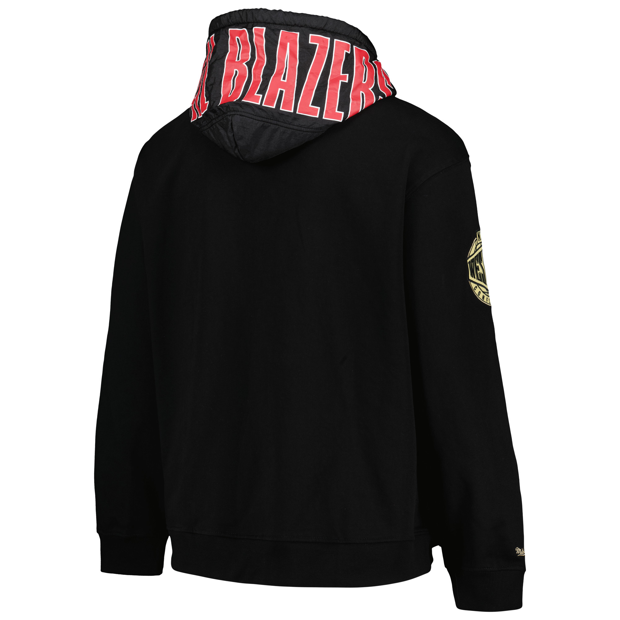 Men's Mitchell & Ness Black Portland Trail Blazers Team OG 2.0 Vintage Logo Fleece Pullover Hoodie - Image 10
