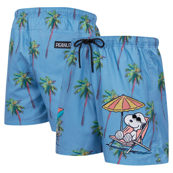Men's Freeze Max Blue Peanuts Snoopy Chilling In The Sun Woven Shorts