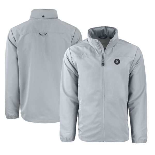 Women's Antigua  Heather Gray LWO Victory Raglan Pullover Hoodie - Image 5