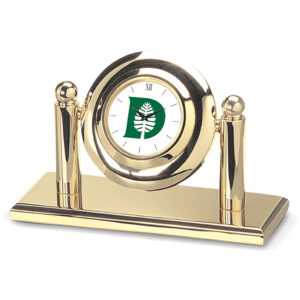 Gold Dartmouth Big Green Arcade Desk Clock