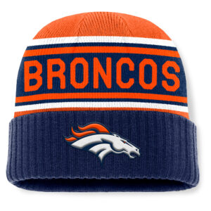 Men's Fanatics Orange/Navy Denver Broncos Cuffed Knit Hat