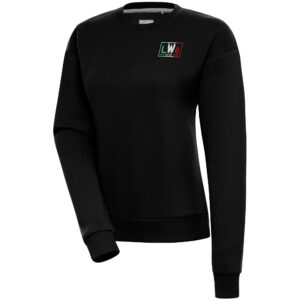 Women's Antigua  Black LWO Victory Pullover Sweatshirt