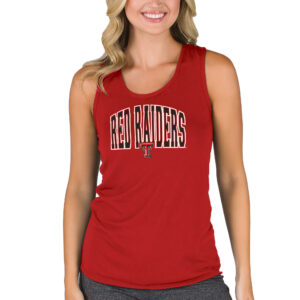 Women's College Concepts Red Texas Tech Red Raiders Marathon Racerback Tank Top