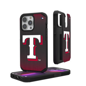 Texas Rangers Linen Logo iPhone Rugged Case