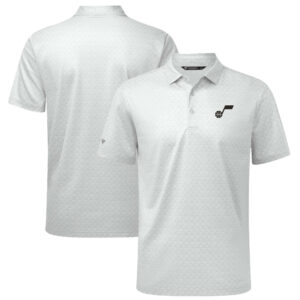Men's Levelwear White Utah Jazz System Insignia Core Polo