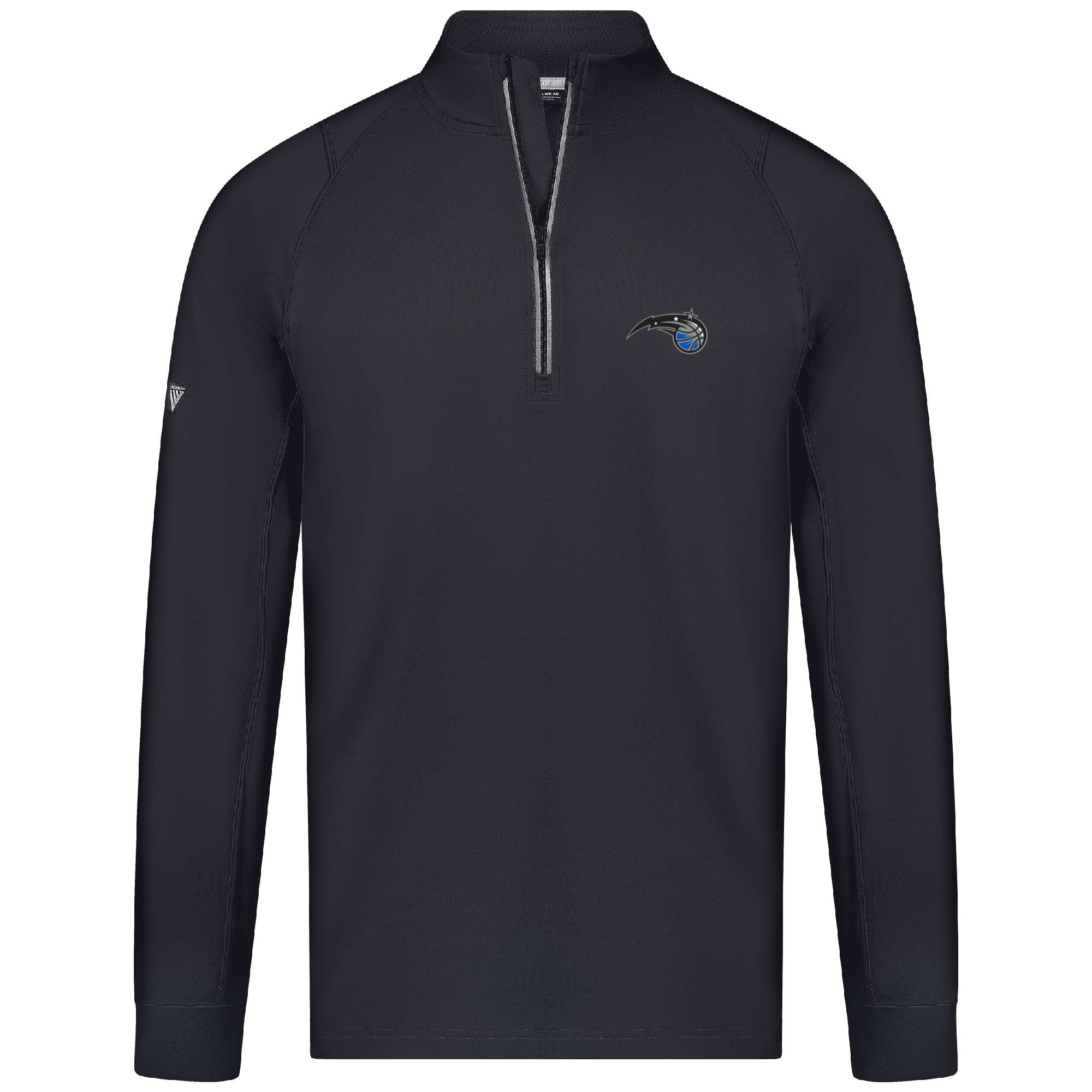 Men's Levelwear Black Orlando Magic Theory Insignia Core Quarter-Zip Pullover Top - Image 6
