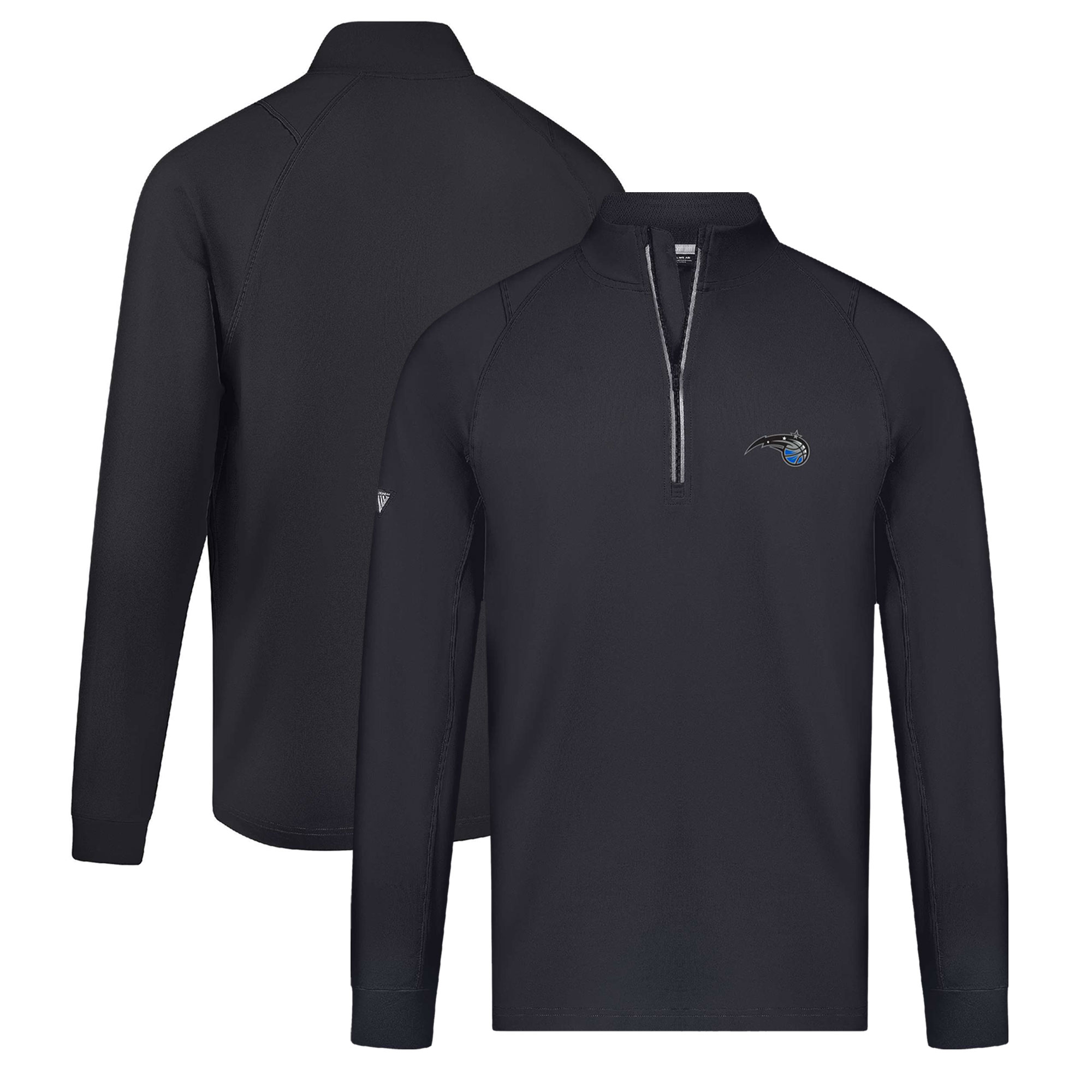 Men's Levelwear Black Orlando Magic Theory Insignia Core Quarter-Zip Pullover Top