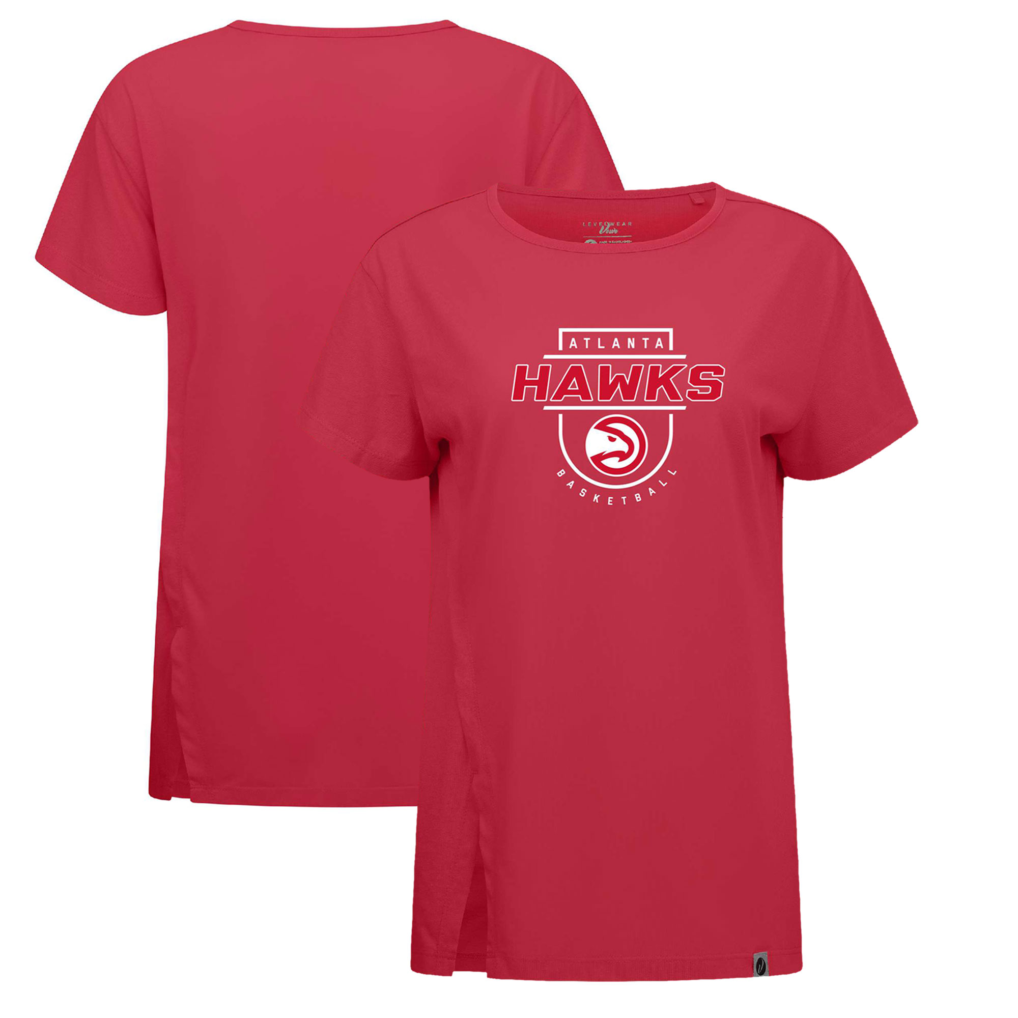 Women's Levelwear Red Atlanta Hawks Influx In The Key T-Shirt