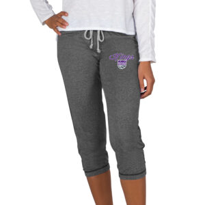 Women's Concepts Sport Charcoal Sacramento Kings Quest Knit Capri Pants