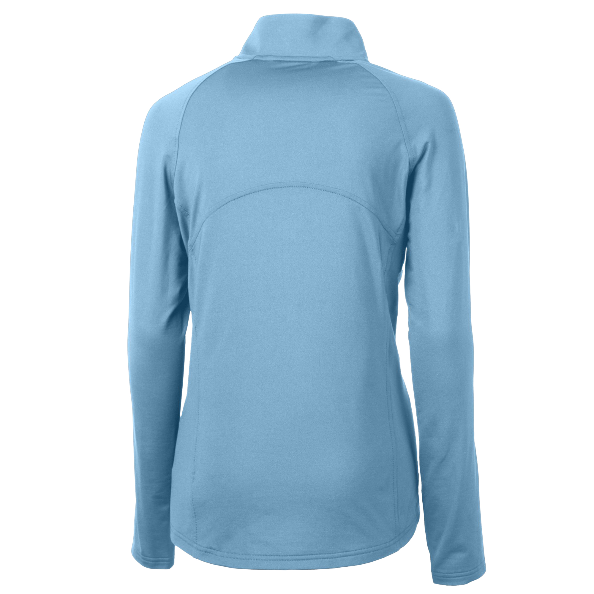 Women's Cutter & Buck Powder Blue Philadelphia Phillies Cooperstown Collection DryTec Adapt Eco Knit Stretch Recycled Raglan Half-Zip Top - Image 7