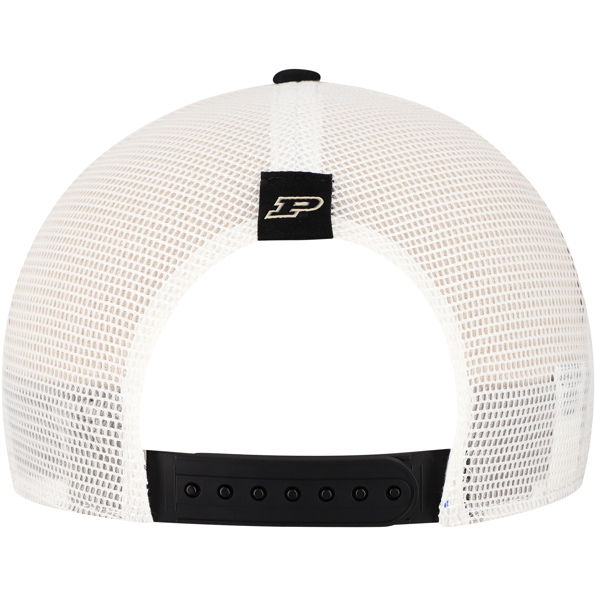 Men's Nike Black Purdue Boilermakers 2024/25 Sideline Rise Trucker Adjustable Hat - Image 5