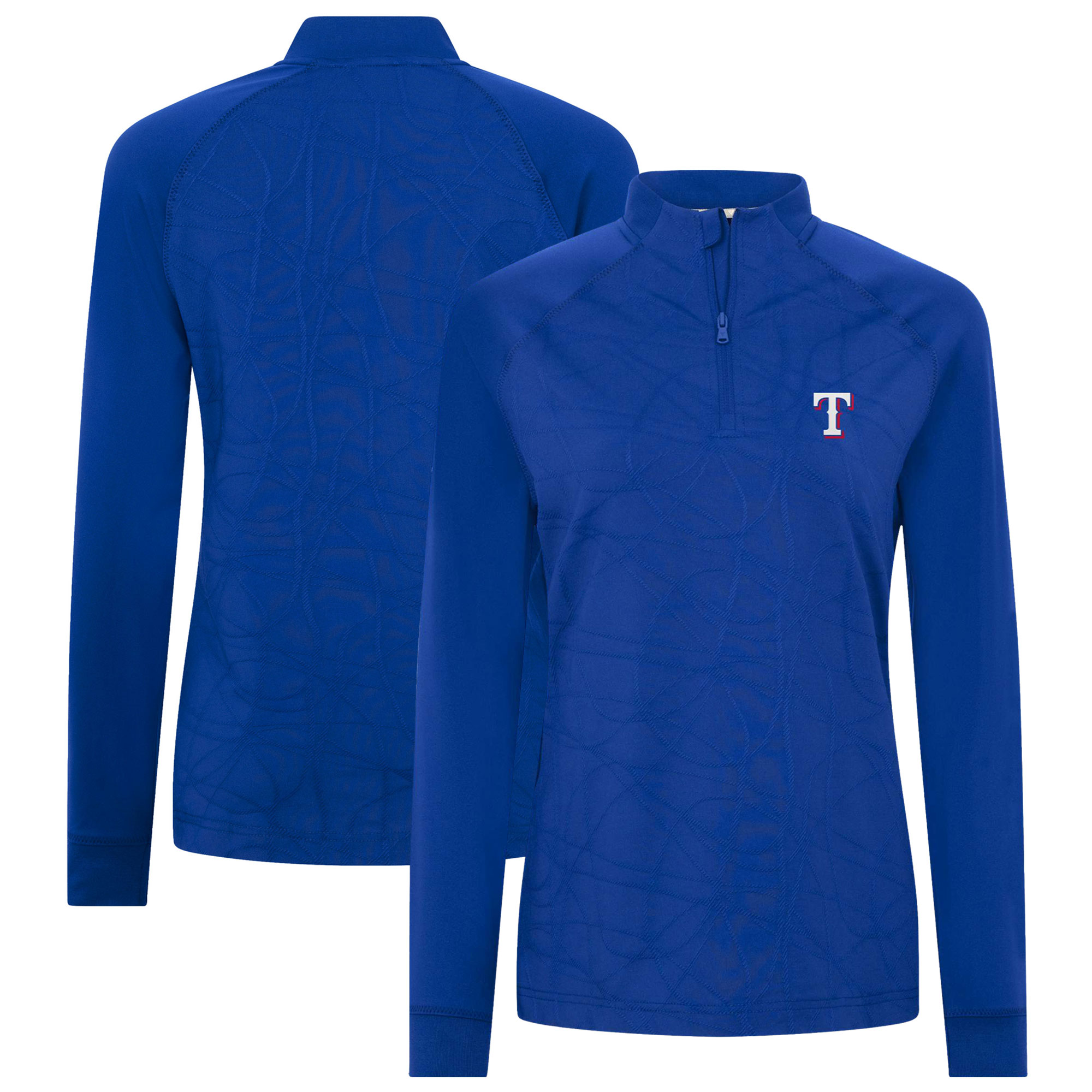 Women's Levelwear Royal Texas Rangers Amethyst Insignia 2.0 Quarter-Zip Jacket