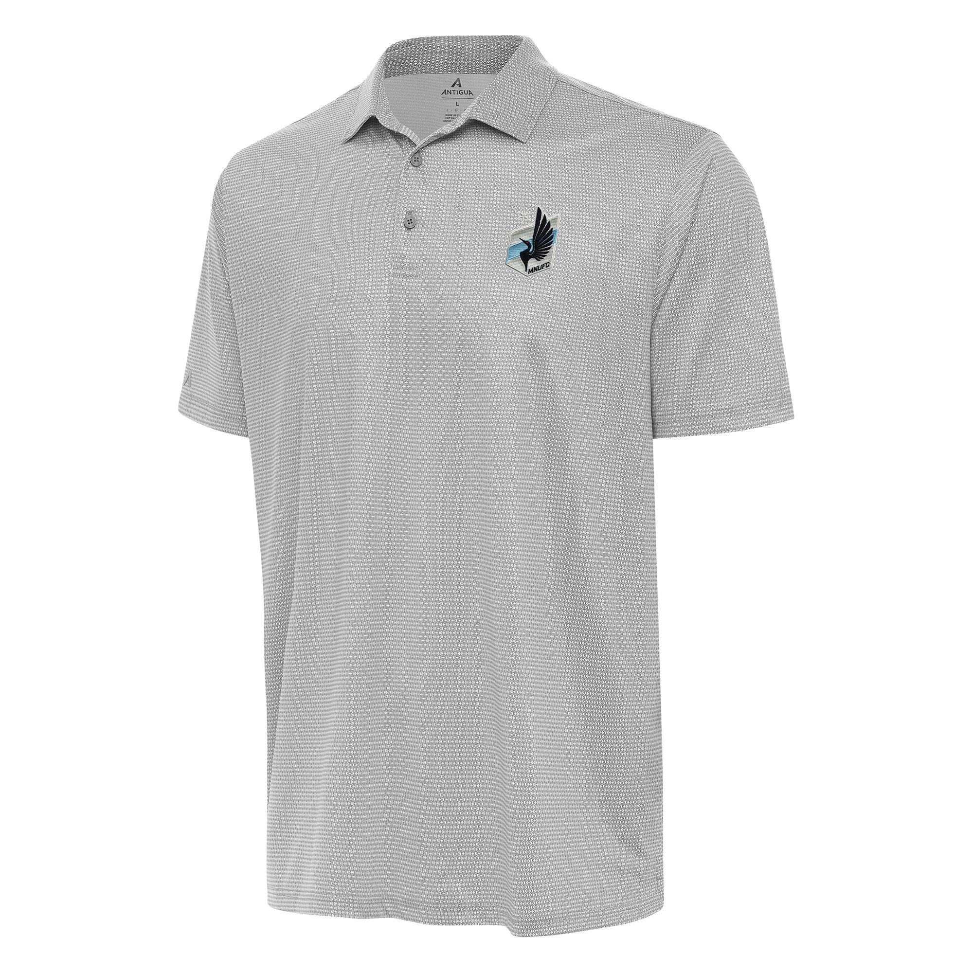 Men's Antigua White/Gray Minnesota United FC Rings Polo