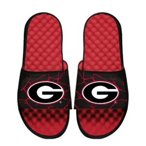 Youth ISlide Red Georgia Bulldogs Shattered Slide Sandals