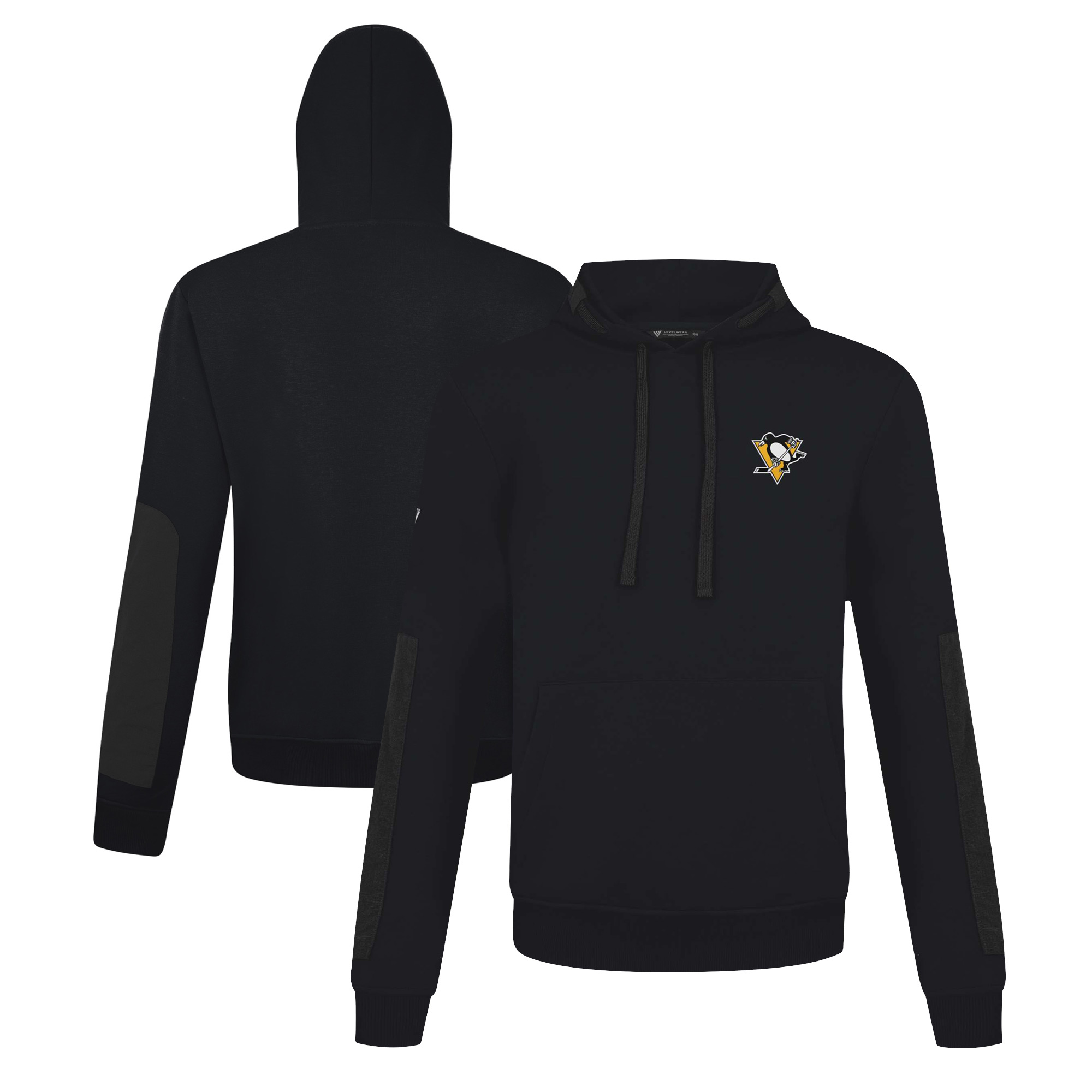Men's Levelwear Black Pittsburgh Penguins Bombay Pullover Hoodie