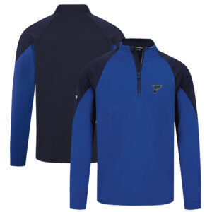 Men's Levelwear Blue St. Louis Blues Cadet Insignia Core Quarter-Zip Pullover Top