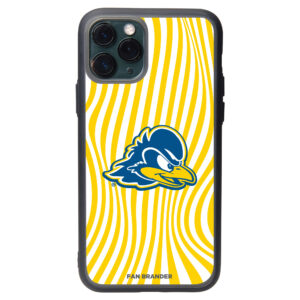 Delaware Fightin' Blue Hens iPhone Case with Groovey Lines Design