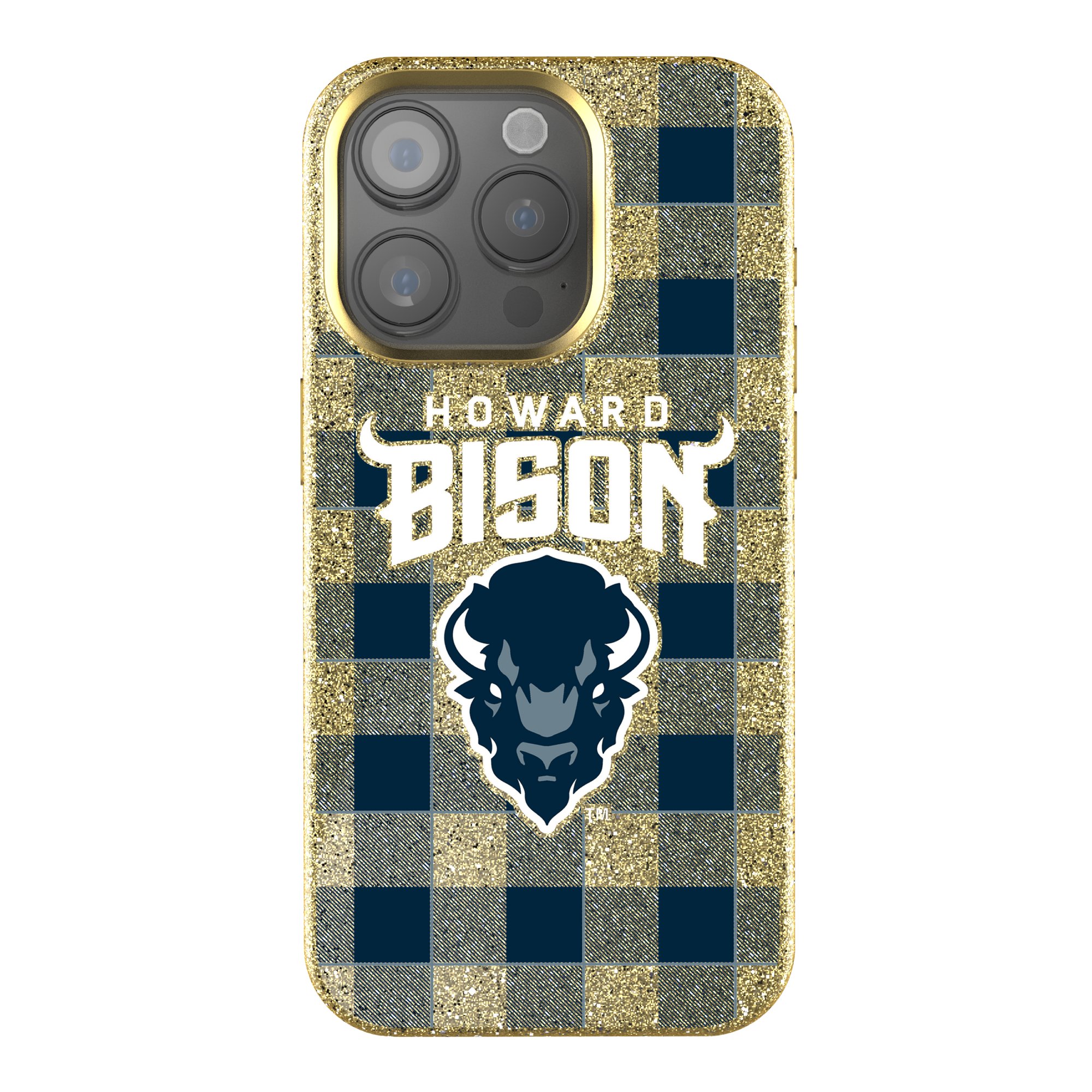 Keyscaper Howard Bison Plaid Bling iPhone Case