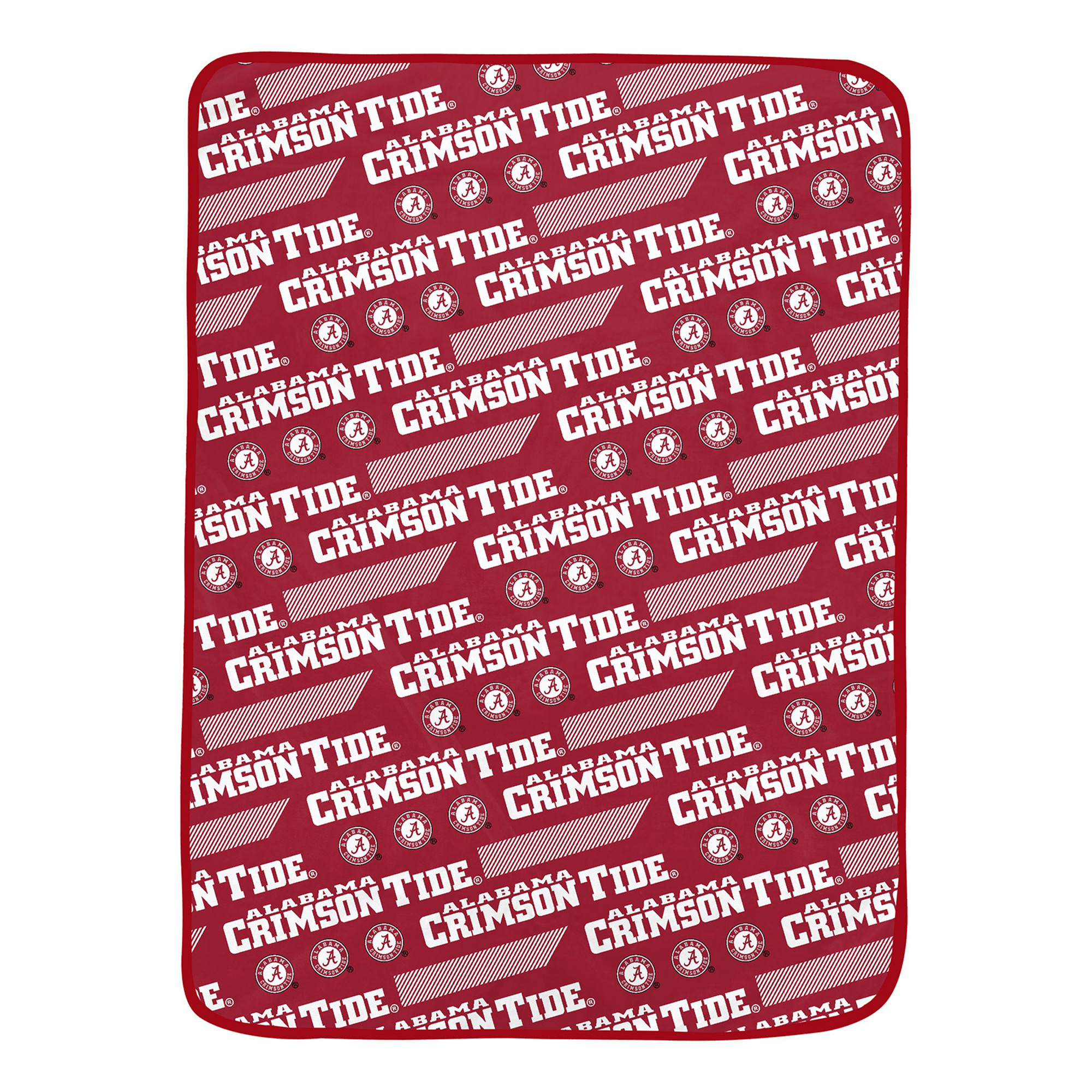 Pegasus Alabama Crimson Tide 60" x 72" Slanted Half-Stripe Wordmark Ultra Soft Blanket
