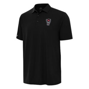 Men's Antigua Black NC State Wolfpack Era Polo
