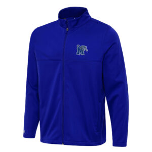 Men's Antigua Royal Memphis Tigers Links 2 Full-Zip Golf Jacket