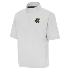 Men's Antigua  Heather Gray Wichita State Shockers Brisk Quarter-Zip Windbreaker