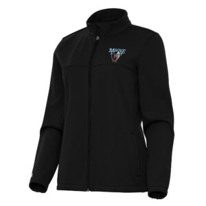 Women's Antigua Black Maine Black Bears Links 2 Full-Zip Golf Jacket