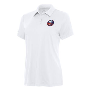 Women's Antigua White New York Islanders Reprocess Polo