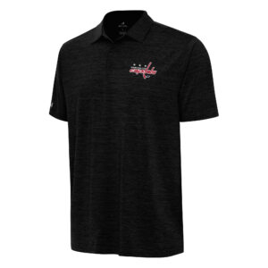 Men's Antigua  Heather Black Washington Capitals Layout Polo