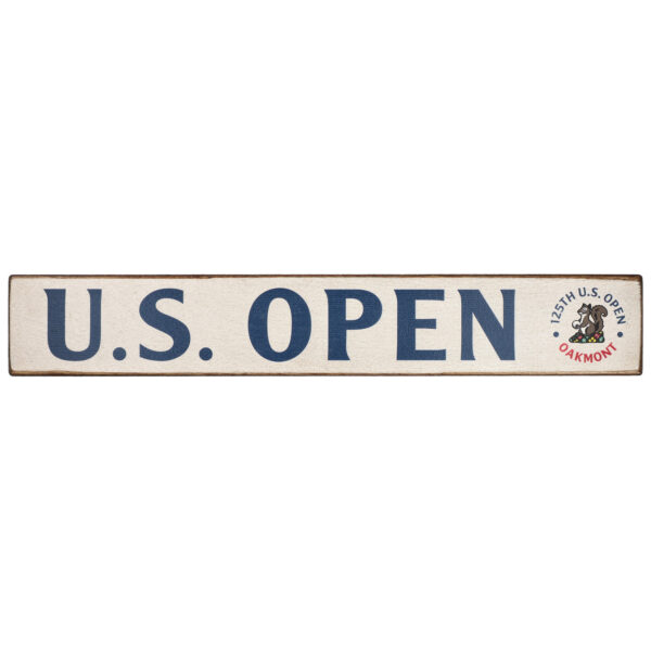 2025 U.S. Open White 3" x 18" Event Sign