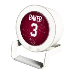 Keyscaper Budda Baker White Arizona Cardinals Night Light Charger and Bluetooth Speaker