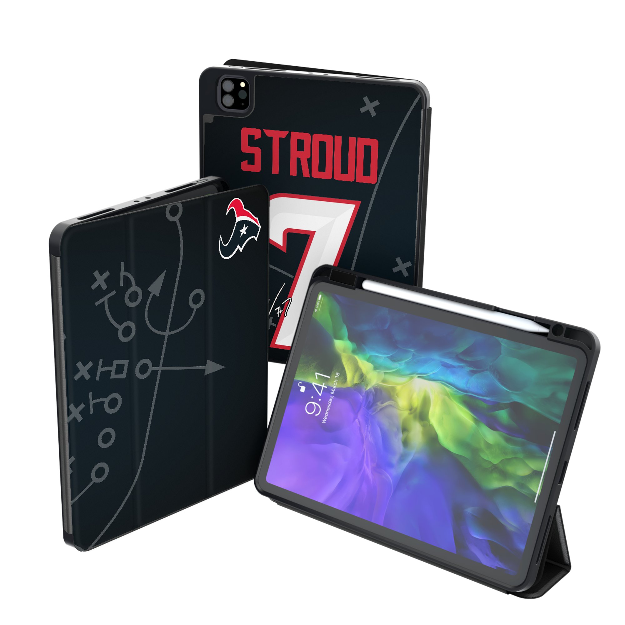Keyscaper C.J. Stroud Houston Texans iPad Tablet Case