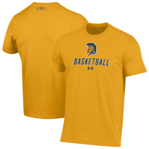 Men's Under Armour  Gold UNCG Spartans Basketball Performance T-Shirt