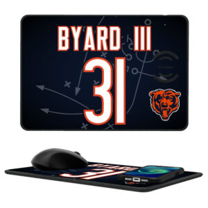 Keyscaper Kevin Byard III Chicago Bears Wireless Charger and Mouse Pad