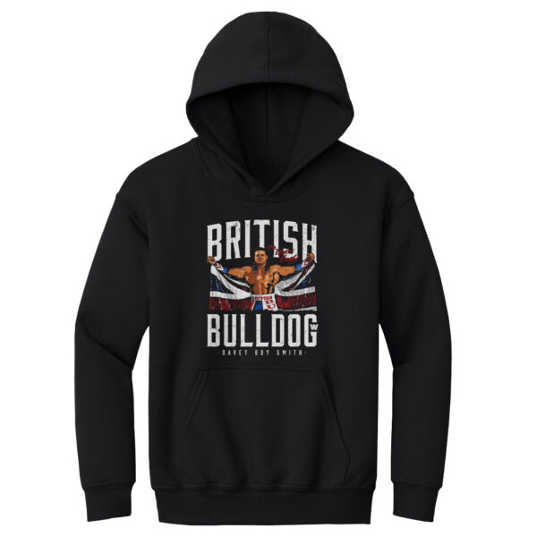 Youth 500 Level  Black British Bulldog Pullover Hoodie