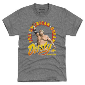 Men's 500 Level Heather Gray Dusty Rhodes The American Dream Premium T-Shirt