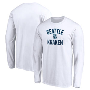 Men's White Seattle Kraken Victory Arch Long Sleeve T-Shirt