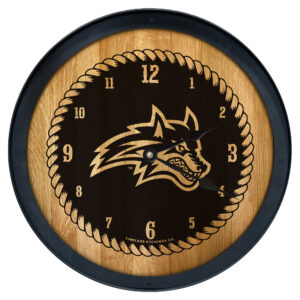 Brown Stony Brook Seawolves 2' Barrelhead Clock