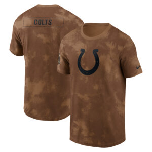 Men's Nike  Brown Indianapolis Colts Salute To Service Sideline T-Shirt